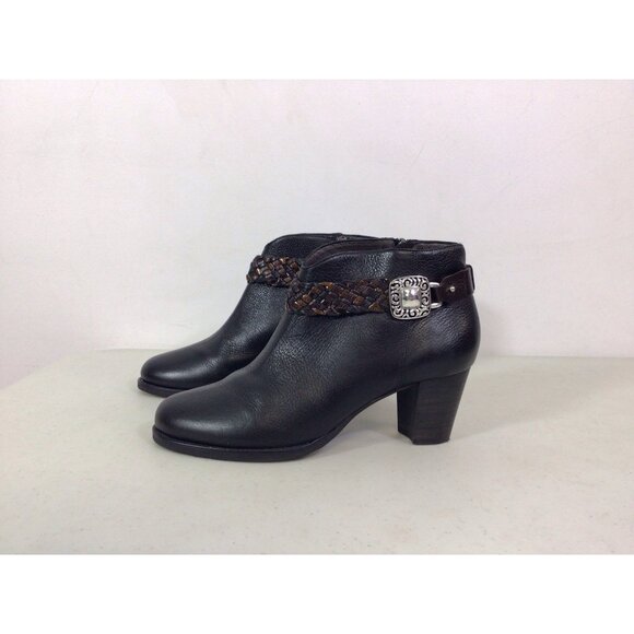 Brighton Western Leather Ankle Boots Womens 9 - Picture 3 of 7